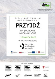 Zdjęcie główne dla wydarzenia: Spotkanie informacyjne dla osób poszukujących pracy i zainteresowanych wsparciem