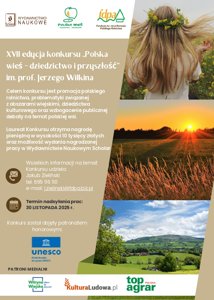 Zdjęcie główne dla wydarzenia: Konkurs "Polska wieś - dziedzictwo i przyszłość" imienia prof. Jerzego Wilkina