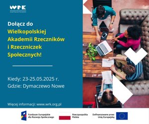 Zdjęcie główne dla wydarzenia: Dołącz do Wielkopolskiej Akademii Rzeczników i Rzeczniczek Społecznych